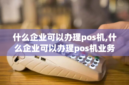 什么企业可以办理pos机,什么企业可以办理pos机业务