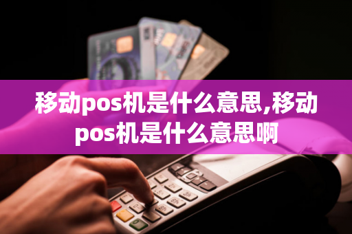 移动pos机是什么意思,移动pos机是什么意思啊