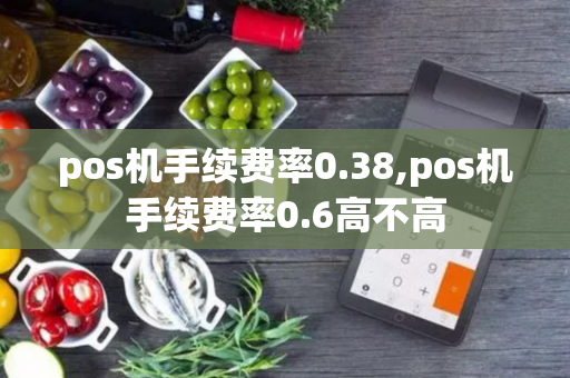 pos机手续费率0.38,pos机手续费率0.6高不高