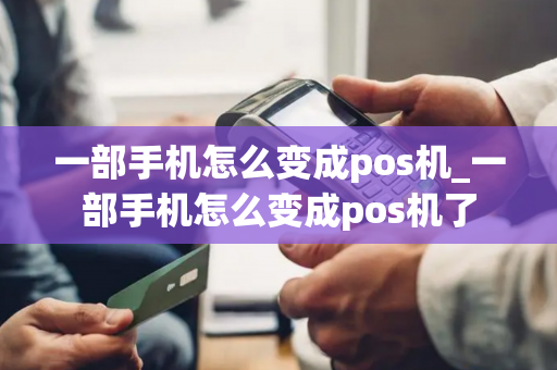 一部手机怎么变成pos机_一部手机怎么变成pos机了